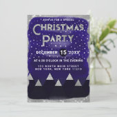 ウィンターブルーシルバースノーウィーマウンテンズクリスマスパーティー 招待状 (スタンド正面)