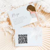 ウィンターブルースノーウィーキンセアニェラ誕生日QRコード 出欠カード