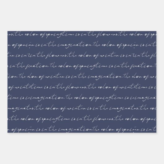 ウィンターブルースノーフレークフローラクリスマス ラッピングペーパーシート (正面2)