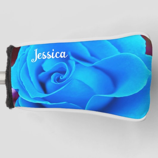 ウィンターブルースパーソナライズされたパターカバー ゴルフヘッドカバー (正面)