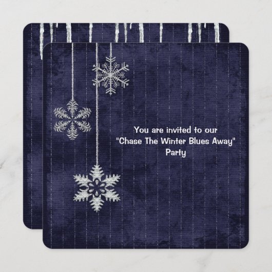 ウィンターブルースパーティー 招待状 (正面/裏面)