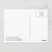 ウィンターブルース万華鏡のように千変万化するパターン ポストカード (裏面)