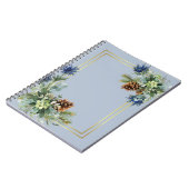 ウィンターブルーティスルユーカリ結婚スワンダーランド ノートブック (左側)