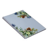 ウィンターブルーティスルユーカリ結婚スワンダーランド ノートブック (右側)