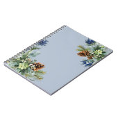 ウィンターブルーティスルユーカリ結婚スワンダーランド ノートブック (左側)