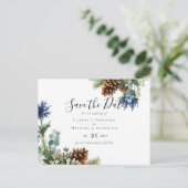 ウィンターブルーティスルユーカリ結婚スワンダーランド ポストカード (スタンド正面)