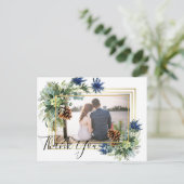 ウィンターブルーティスルユーカリ結婚スワンダーランド ポストカード (スタンド正面)