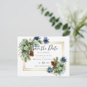 ウィンターブルーティスルユーカリ結婚スワンダーランド ポストカード (スタンド正面)