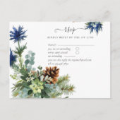 ウィンターブルーティスルユーカリ結婚スワンダーランド ポストカード (正面)