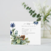 ウィンターブルーティスルユーカリ結婚スワンダーランド ポストカード (スタンド正面)