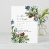 ウィンターブルーティスルユーカリ結婚スワンダーランド 招待状 (スタンド正面)