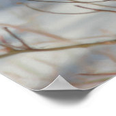 ウィンターブルーバードブッダ引用文 感動的 ポスター (角)