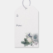 ウィンターブルーブーケホリデー ギフトタグ (裏面)