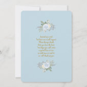 ウィンターブルーベビーシャワーボーイ招待状 招待状 (裏面)