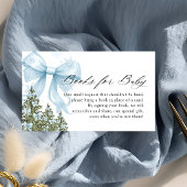 ウィンターブルーボウブックスベビー エンクロージャーカード