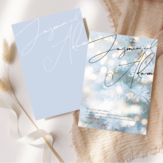 ウィンターブルーボーククリスマスツリー結婚フェスティバル 招待状