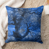 ウィンターブルーマジカルトワイライトフォレスト装飾用クッション クッション (ブランケット)