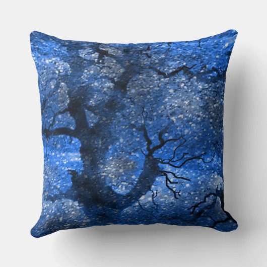 ウィンターブルーマジカルトワイライトフォレスト装飾用クッション クッション (裏面)