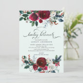 ウィンターブルーム フラワーベイビーシャワーブランチ 招待状 (スタンド正面)