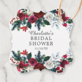 ウィンターブルーム フラワー ブライダル シャワー フェイバー フェイバータグ (裏面)