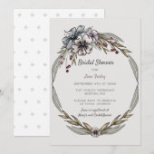 ウィンターブルーム ブライダルシャワー 招待状 (正面/裏面)