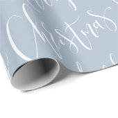 ウィンターブルーメリークリスマス書道休暇 ラッピングペーパー (ロールコーナー)