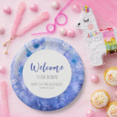 ウィンターブルー庭園の結婚式へようこそ ペーパープレート (パーティー)