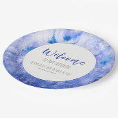 ウィンターブルー庭園の結婚式へようこそ ペーパープレート (アングル)