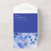 ウィンターブルー庭園の結婚式オールインワン招待状 オールインワン招待状 (外側)