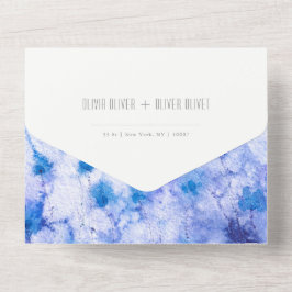 ウィンターブルー庭園の結婚式オールインワン招待状 オールインワン招待状