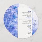 ウィンターブルー庭園の結婚式サークルメニュー メニュー (正面/裏面)