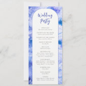 ウィンターブルー庭園の結婚式計画 招待状 (裏面)