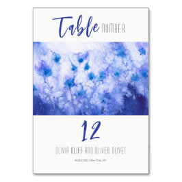 ウィンターブルー庭園の結婚式 テーブルナンバー