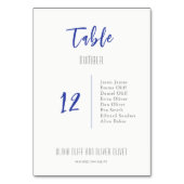 ウィンターブルー庭園の結婚式 テーブルナンバー (裏面)