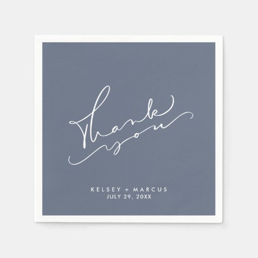 ウィンターブルー結婚ズ・ナプキン スタンダードカクテルナプキン (正面)