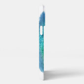 ウィンターブルー絵画バードのiPhone 13 Pro Maxケース iPhoneケース (右側面)