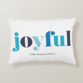 ウィンターブルー"うれしい"休日 アクセントクッション (正面)