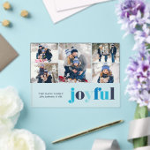 ウィンターブルー「ジョイフル」5枚の写真のギャラリー クリスマス アクリル招待状 (インサイチュ (ウェディング))