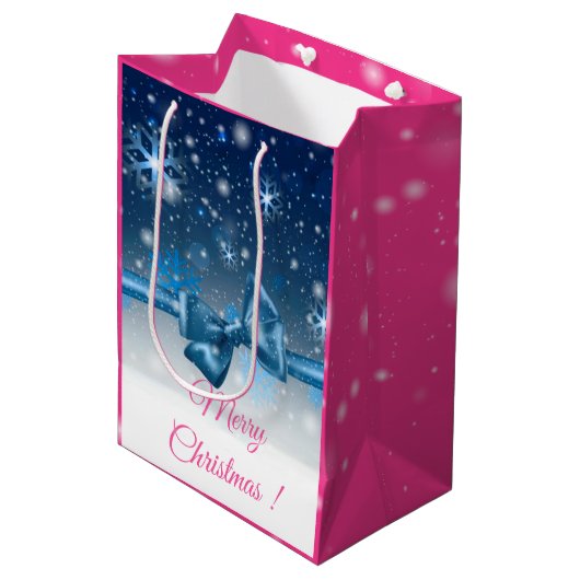 ウィンターブルー ミディアムペーパーバッグ (正面アングル)