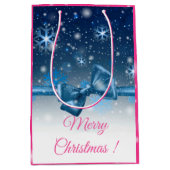 ウィンターブルー ミディアムペーパーバッグ (正面)