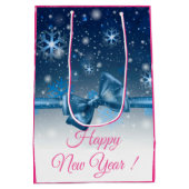 ウィンターブルー ミディアムペーパーバッグ (裏面)