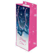 ウィンターブルー ワインギフトバッグ (裏面アングル)