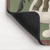 ウィンターブレシン雪だるまマウスパッド マウスパッド (コーナー)