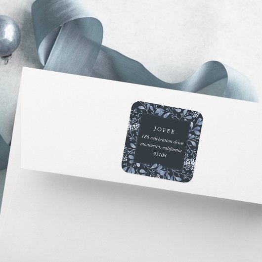 ウィンターブーケ差出人住所 スクエアシール