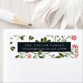 ウィンターブーケ差出人住所 ラベル (インサイチュ)