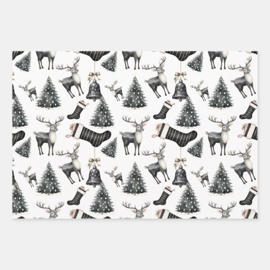 ウィンタープエレガントライドホリデイ ラッピングペーパーシート (正面)