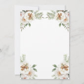 ウィンタープライムホワイトフラワークリスマスバースデーパーティー 招待状 (裏面)