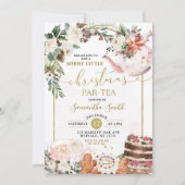 ウィンタープリザーブフローラル メリーリトルクリスマスパーティー - ティー 招待状 (正面)