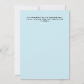 ウィンタープリンセスキンセアニラファンタジーの雪の森 招待状 (裏面)