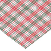 ウィンタープレイドタータンチェッククリスマスホリデーレッド、グリーン ショートテーブルランナー (コーナー)